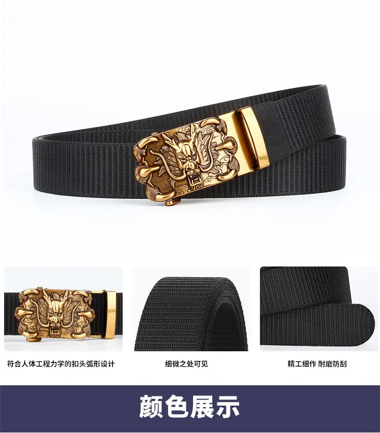 Blue Dragon Buckle Belt for Men — feature 11