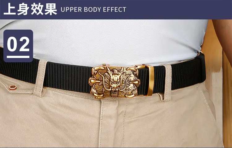 Blue Dragon Buckle Belt for Men — feature 9