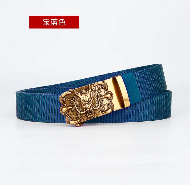 Blue Dragon Buckle Belt for Men - Image 5