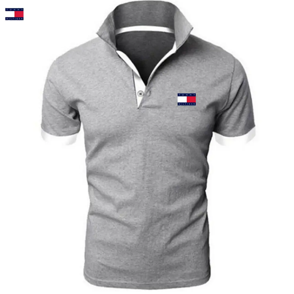 Men's Black Polo Shirt with Blue Trim & Logo - Image 6