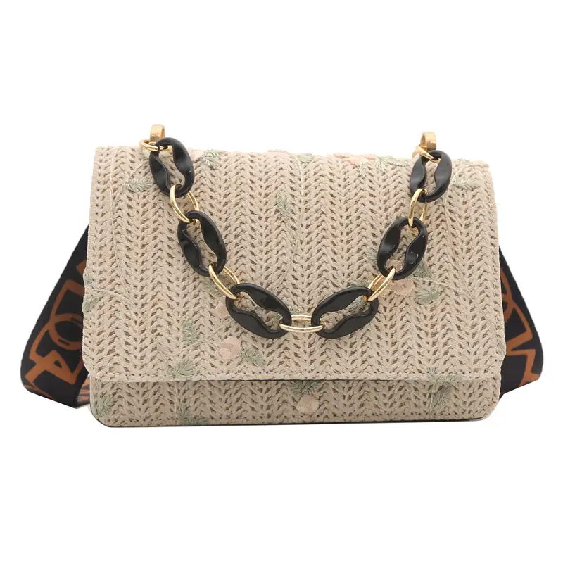 Elegant Khaki Crossbody Bag with Leopard Strap for Women - Image 10