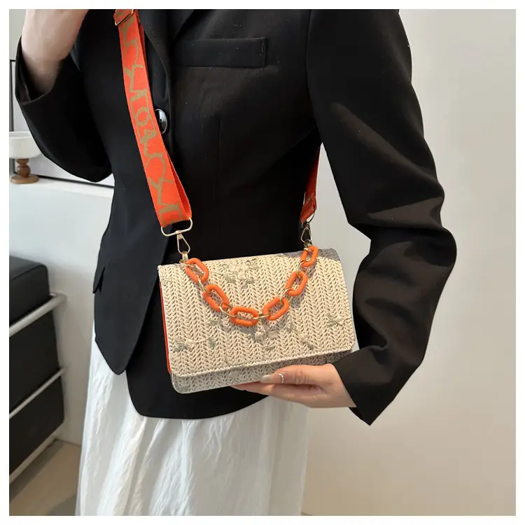 Elegant Khaki Crossbody Bag with Leopard Strap for Women — feature 11