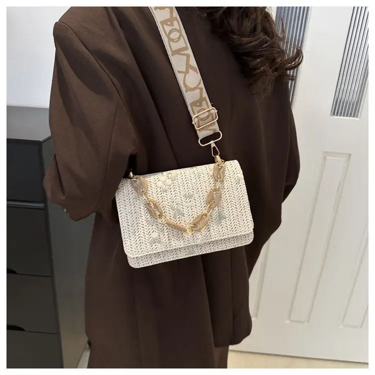 Elegant Khaki Crossbody Bag with Leopard Strap for Women — feature 20