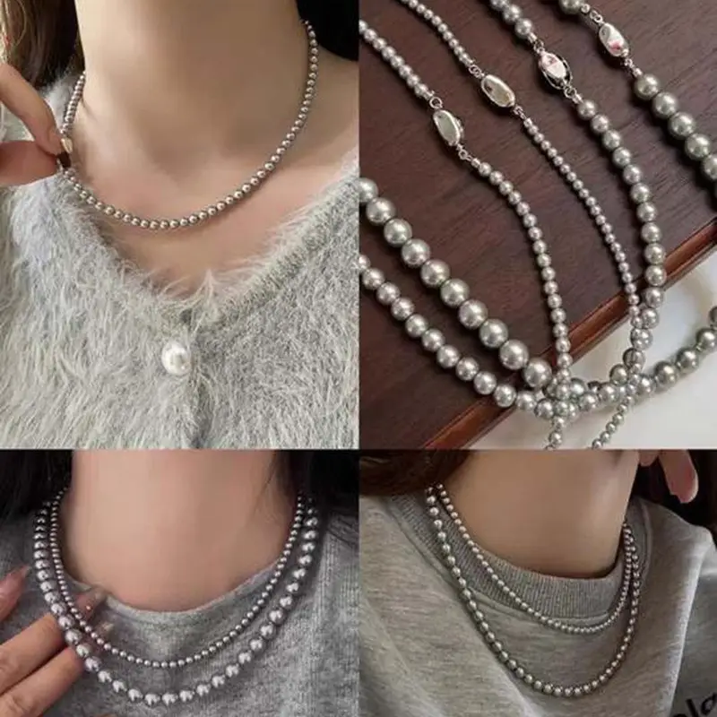 Golden Pearl Necklace for Women with Light Luxury Design - Image 18