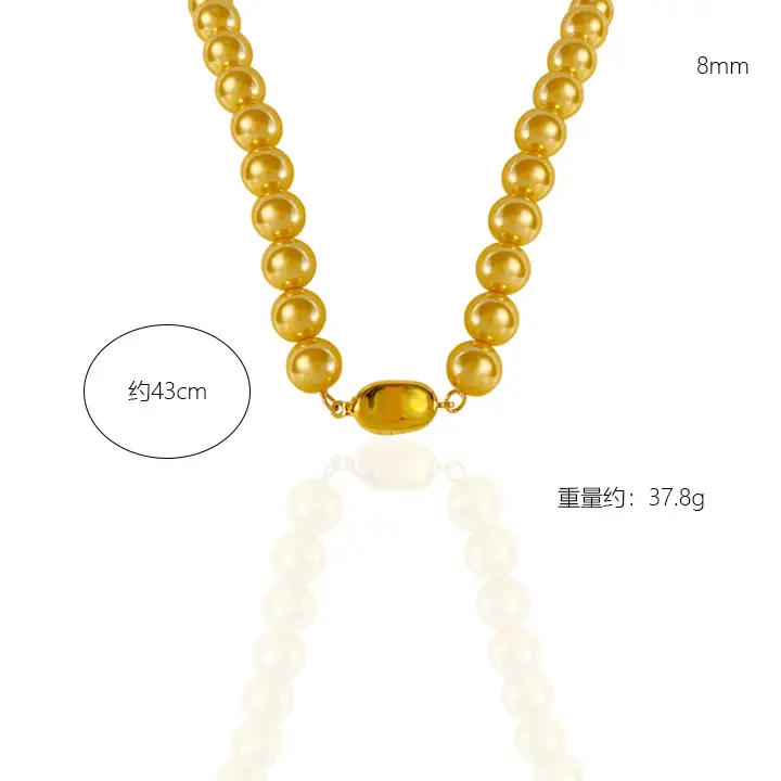 Golden Pearl Necklace for Women with Light Luxury Design — feature 34