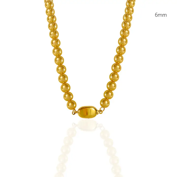Golden Pearl Necklace for Women with Light Luxury Design — feature 36