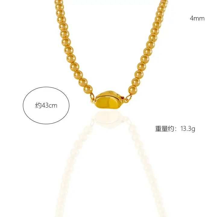 Golden Pearl Necklace for Women with Light Luxury Design — feature 40
