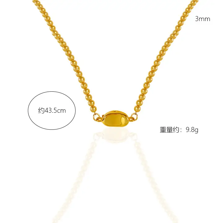 Golden Pearl Necklace for Women with Light Luxury Design — feature 43