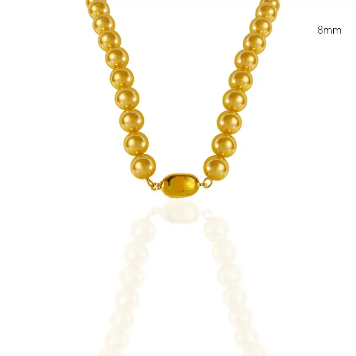 Golden Pearl Necklace for Women with Light Luxury Design - Image 10