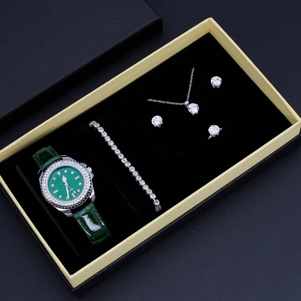 Women's 5-Piece Jewelry Box with Watch & Earrings — feature 4
