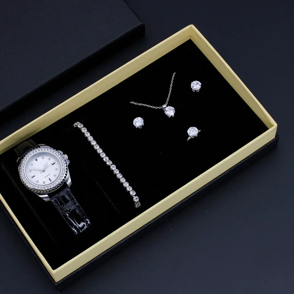 Women's 5-Piece Jewelry Box with Watch & Earrings — feature 6