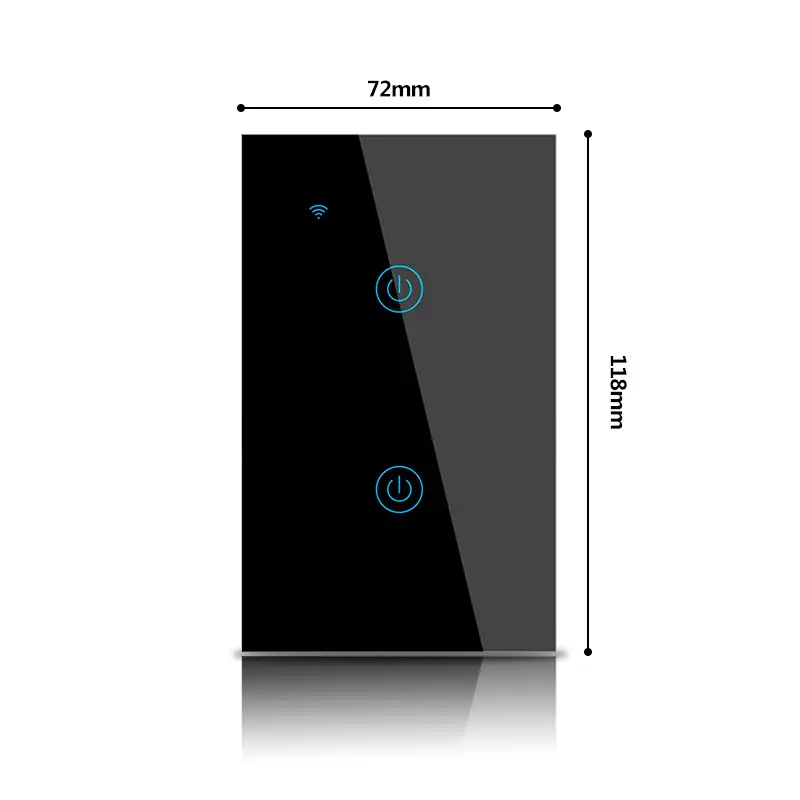 Tuya Smart Life European Standard Smart Wifi Touch Switch Alexa Voice Control Wall Switch