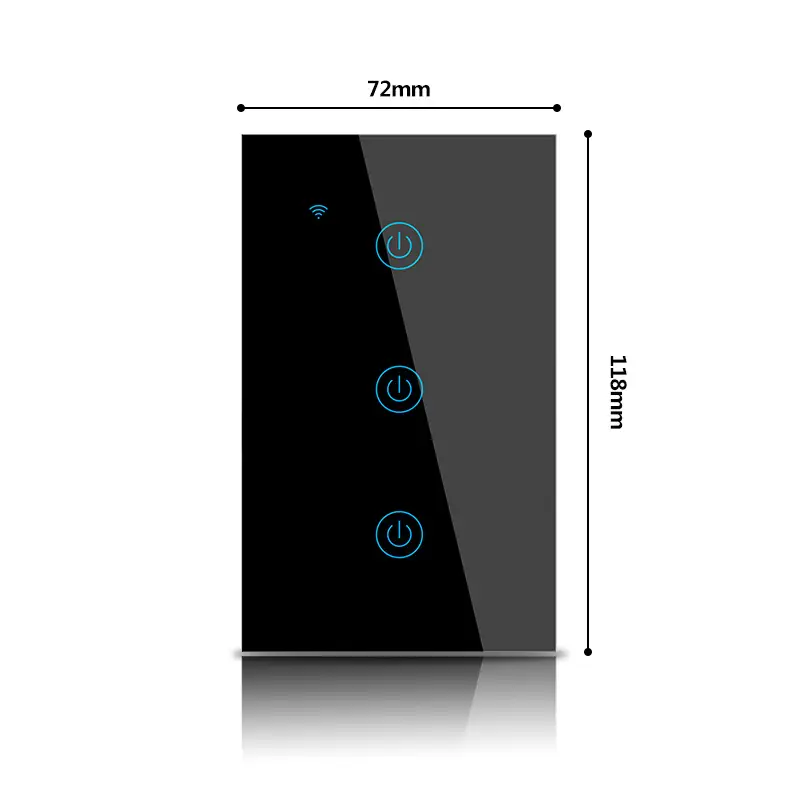 Tuya Smart Life European Standard Smart Wifi Touch Switch Alexa Voice Control Wall Switch