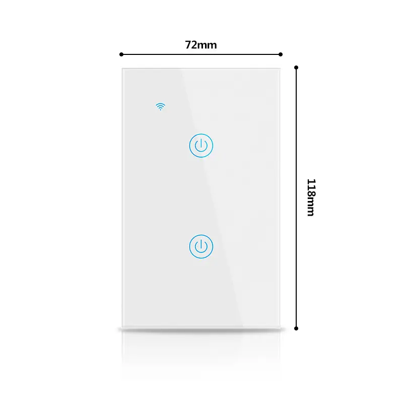 Tuya Smart Life European Standard Smart Wifi Touch Switch Alexa Voice Control Wall Switch