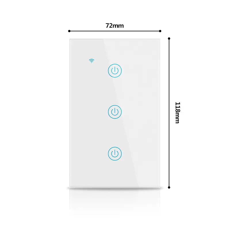 Tuya Smart Life European Standard Smart Wifi Touch Switch Alexa Voice Control Wall Switch
