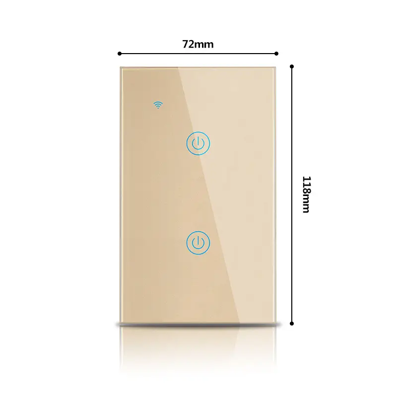 Tuya Smart Life European Standard Smart Wifi Touch Switch Alexa Voice Control Wall Switch