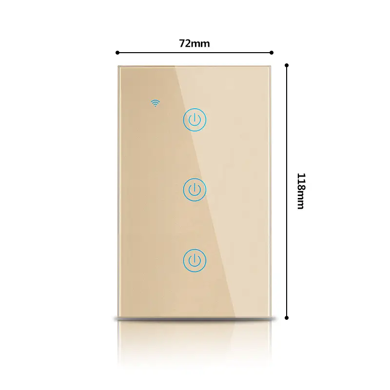 Tuya Smart Life European Standard Smart Wifi Touch Switch Alexa Voice Control Wall Switch