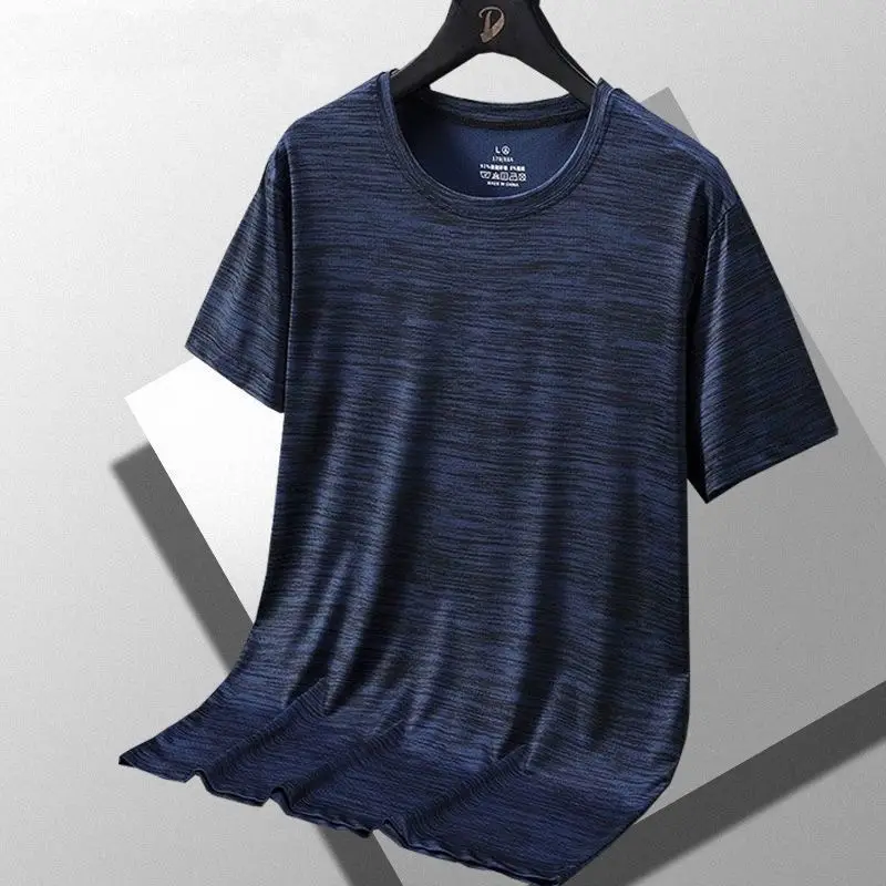Men Ice Silk Mesh T-Shirt Dark Gray — feature 16