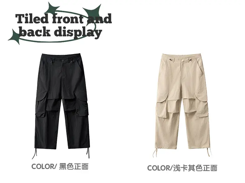 Men Waterproof Paratrooper Pants Dopamine Series 2024 Beige — feature 14