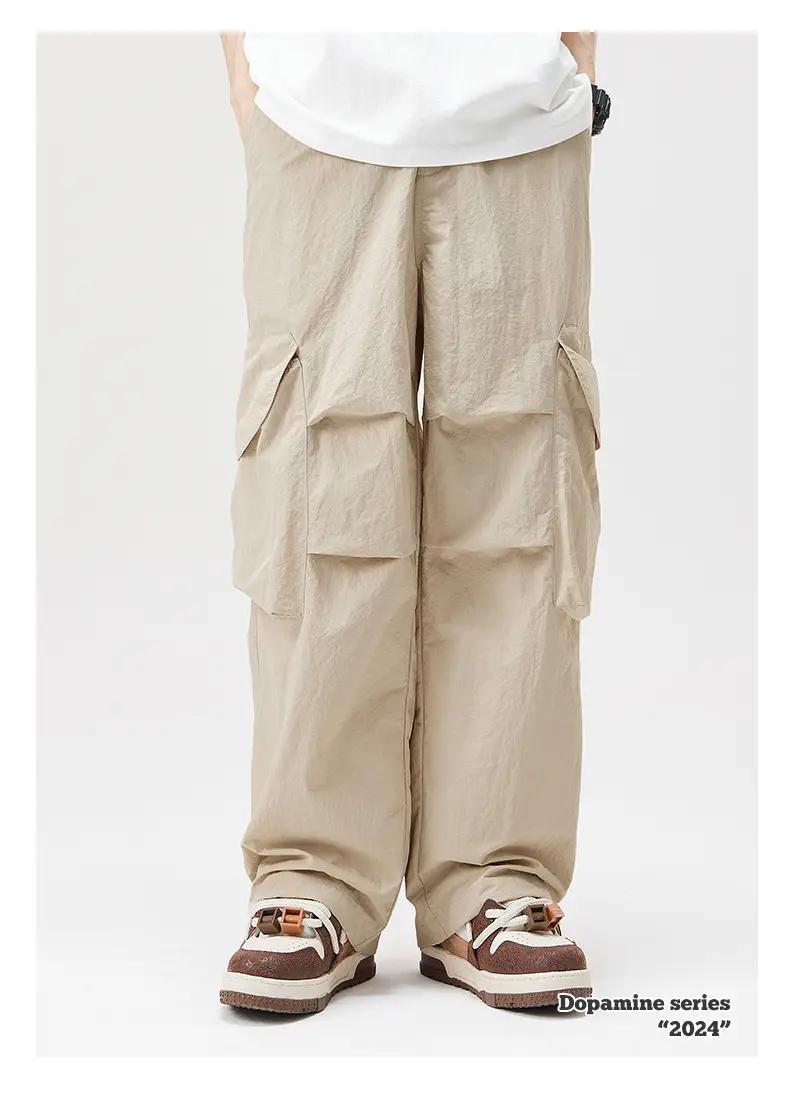Men Waterproof Paratrooper Pants Dopamine Series 2024 Beige — feature 6