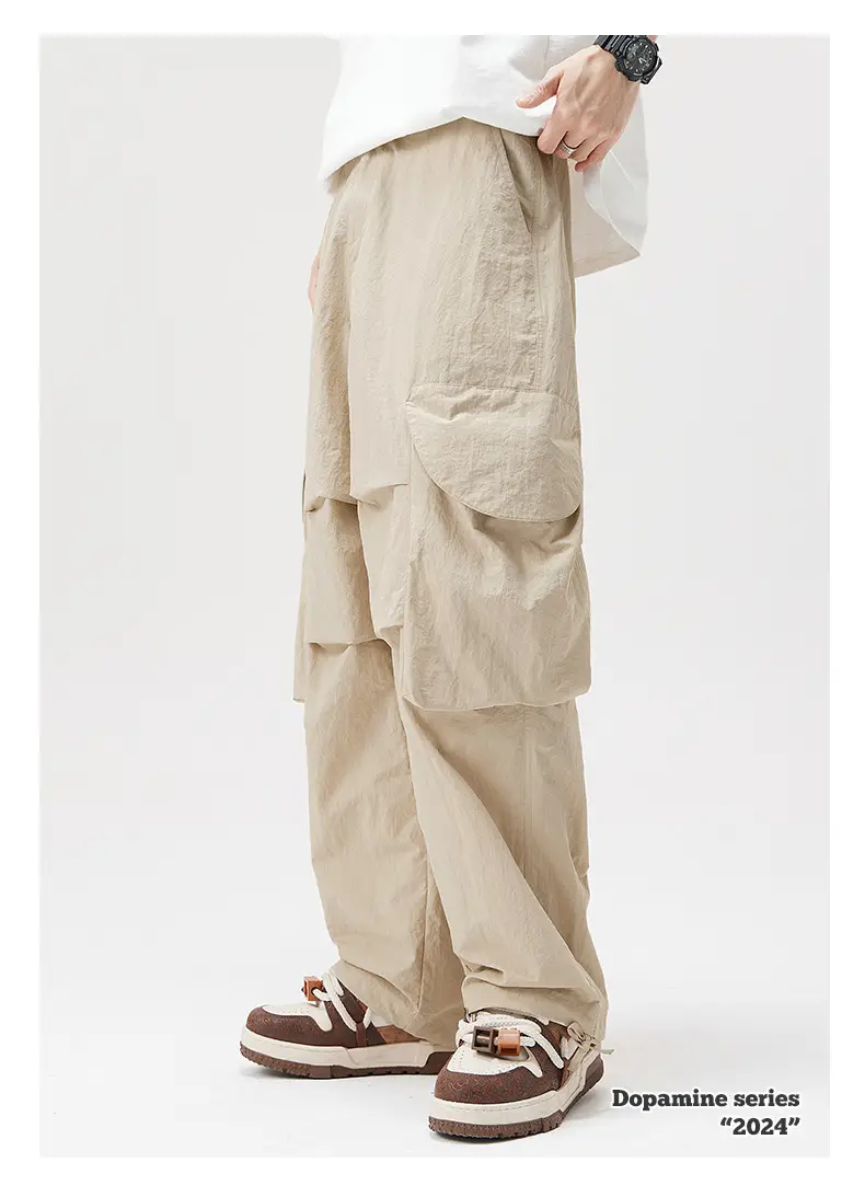 Men Waterproof Paratrooper Pants Dopamine Series 2024 Beige — feature 7