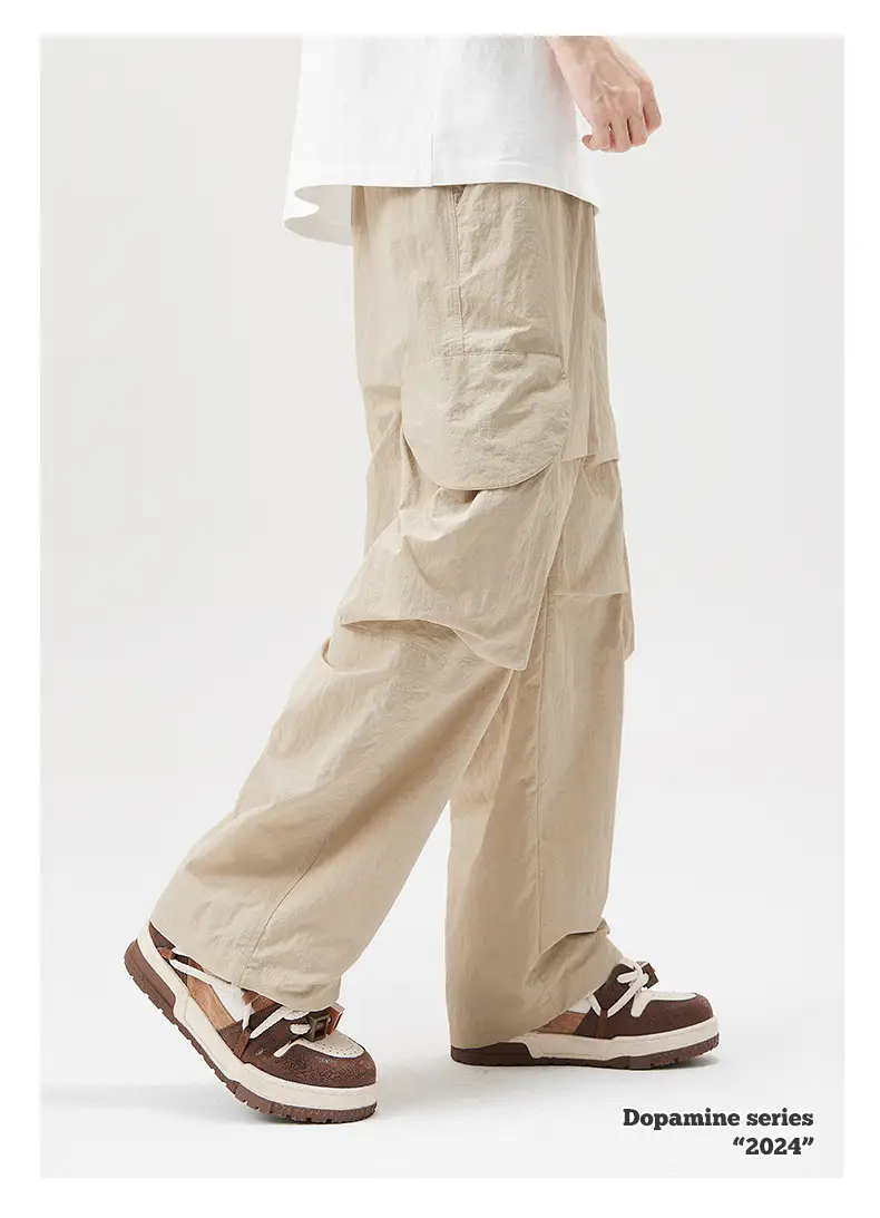 Men Waterproof Paratrooper Pants Dopamine Series 2024 Beige — feature 8
