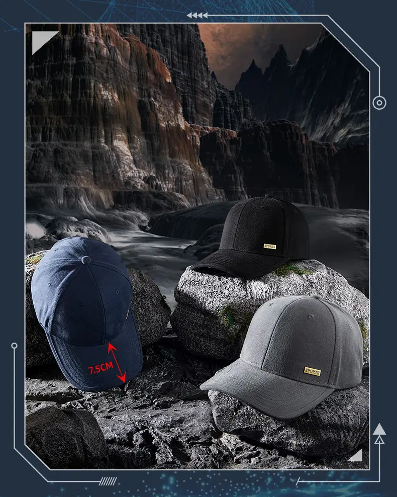 2025 New Wide Brim Brushed Baseball Cap — feature 15