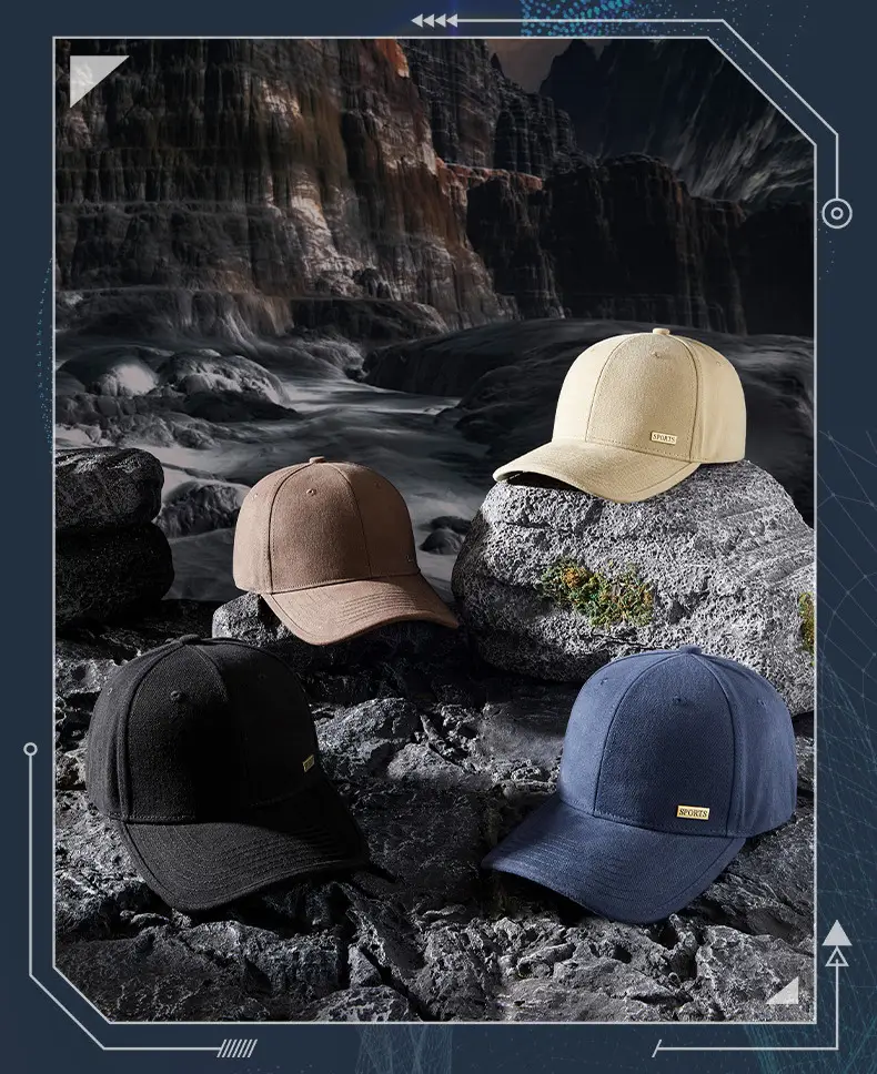 2025 New Wide Brim Brushed Baseball Cap — feature 20
