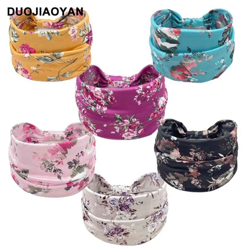 Printed Floral Hair Bands for Women Multi Color - Image 20