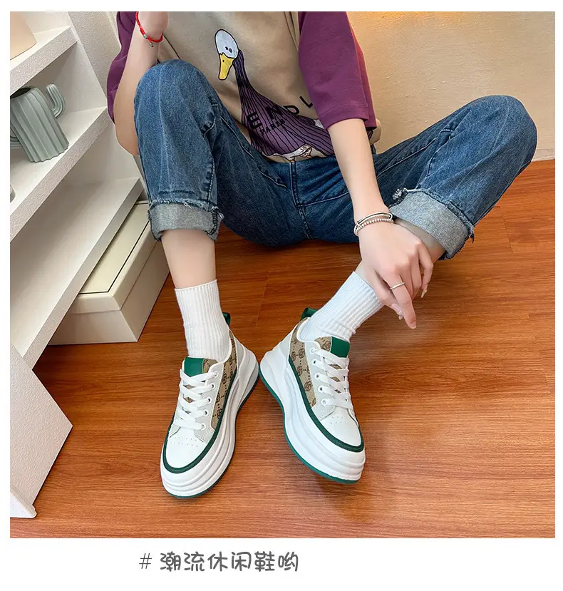 Women Grey Croc Lace Sneakers Thick White Sole — feature 27