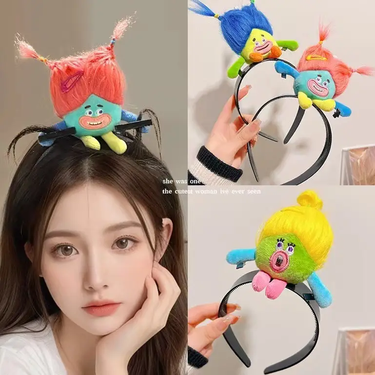 Cute Doll Headband with Red Hair Pony - Image 20