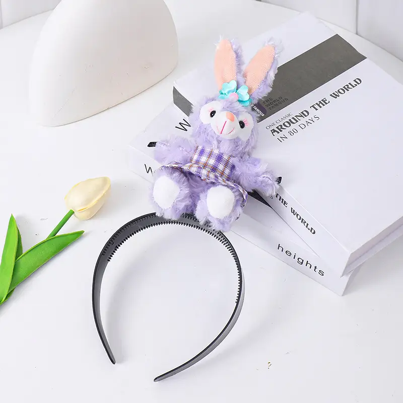 Cute Doll Headband with Red Hair Pony - Image 14
