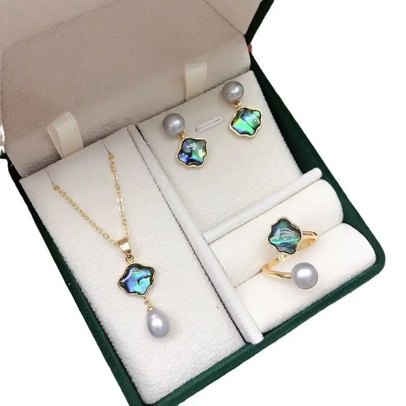 2024 Pearl Earrings Set for Women with Micro Locket - Image 8