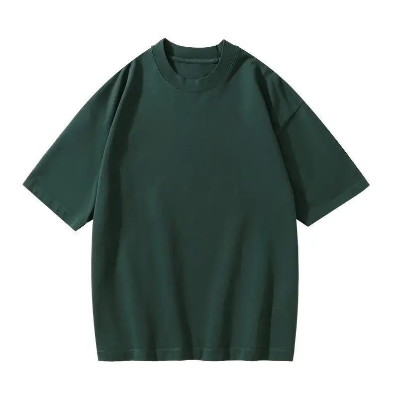 Heavyweight Cotton T-Shirt Men Loose Large 330g - Image 6