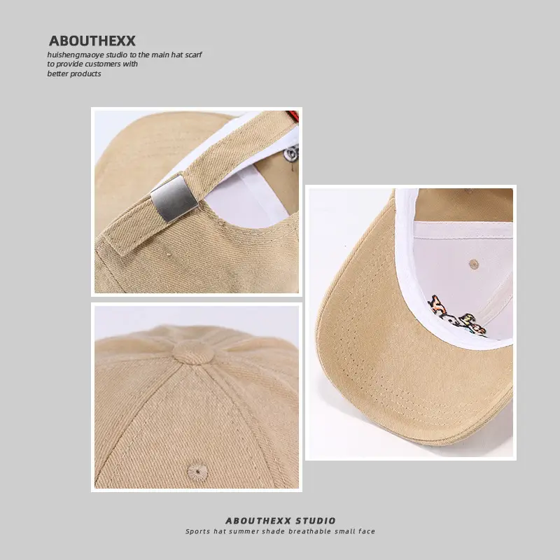 Women's Korean-style Beige Peaked Hat with Bow - Image 9