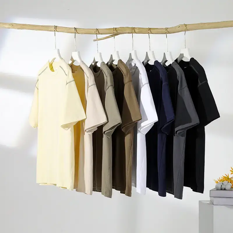 Men Black Cotton T-Shirt 250g Loose Fit