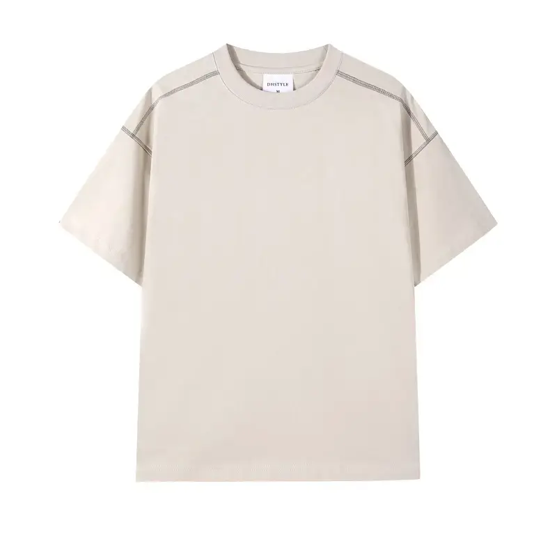 Men Black Cotton T-Shirt 250g Loose Fit