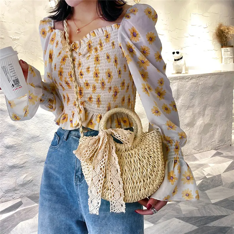Women Straw Woven Shoulder Crossbody Bag 2026 - Image 4