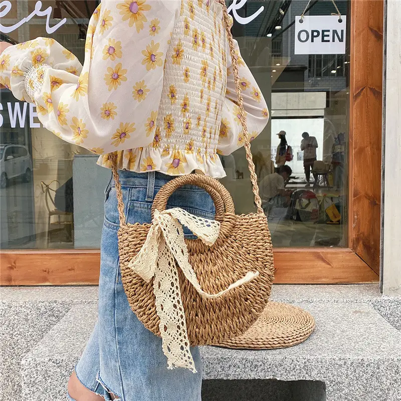 Women Straw Woven Shoulder Crossbody Bag 2026 - Image 6