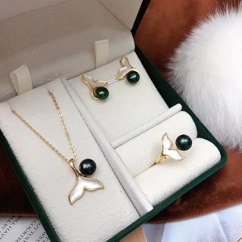 2024 Freshwater Pearl Earrings Set for Women - Image 4