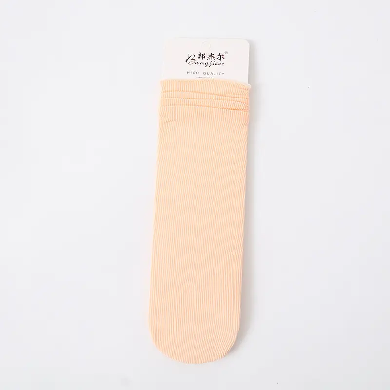 Ice Ice Socks Women's Spring and Summer Thin Stacked Socks Solid Color Mid-barrel Fashionable Curled Modal Ice Silk Online Shop Fashionable Socks