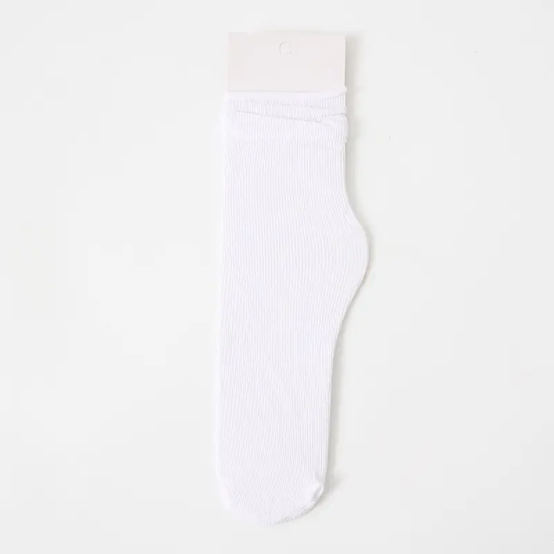 Ice Ice Socks Women's Spring and Summer Thin Stacked Socks Solid Color Mid-barrel Fashionable Curled Modal Ice Silk Online Shop Fashionable Socks