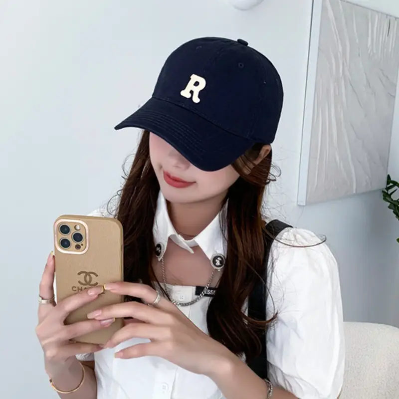Women's Big Head Cap Navy Blue with R Logo — feature 10