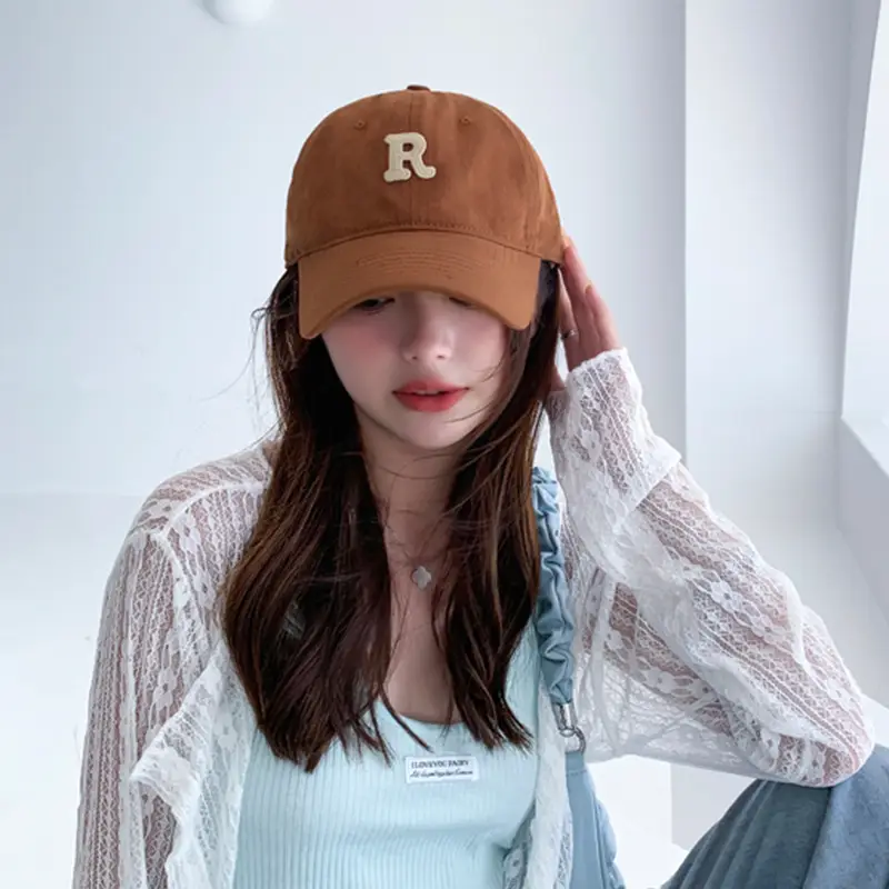 Women's Big Head Cap Navy Blue with R Logo — feature 5