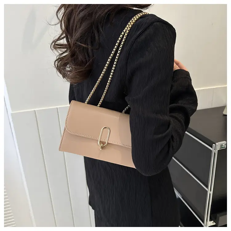 Women's Textured Shoulder Messenger Bag Brown 2024 — feature 12