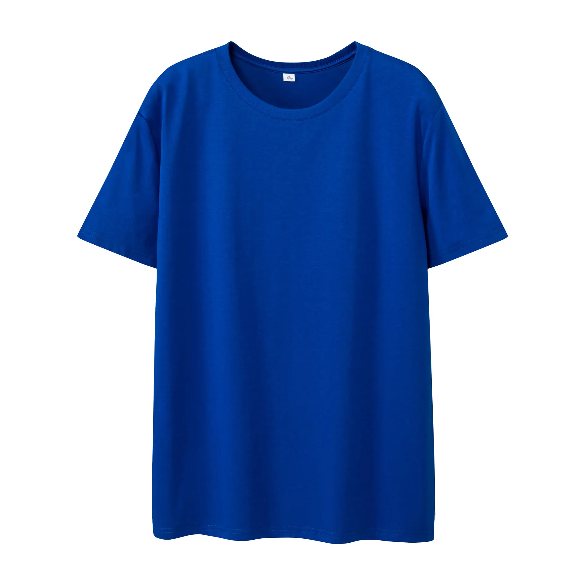 Men Blue 70% Cotton T-Shirt 210 - Image 7