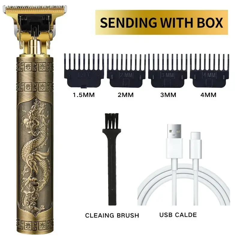 Rechargeable T9 Hair Clipper with 6 Blades - Image 11