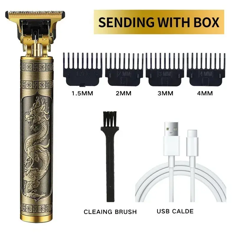 Rechargeable T9 Hair Clipper with 6 Blades - Image 16