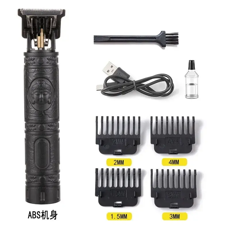 Rechargeable T9 Hair Clipper with 6 Blades - Image 2