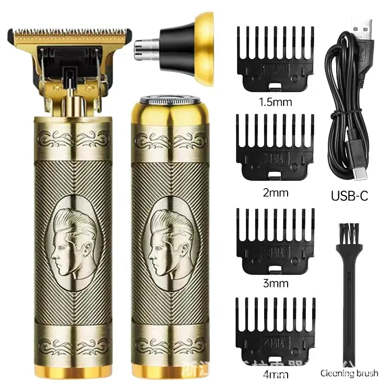 Rechargeable T9 Hair Clipper with 6 Blades - Image 45